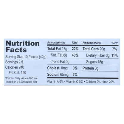 Equal Exchange Organic Dark Chocolate Almond Sea Salt Bar - Pack of 10, 3.5 oz