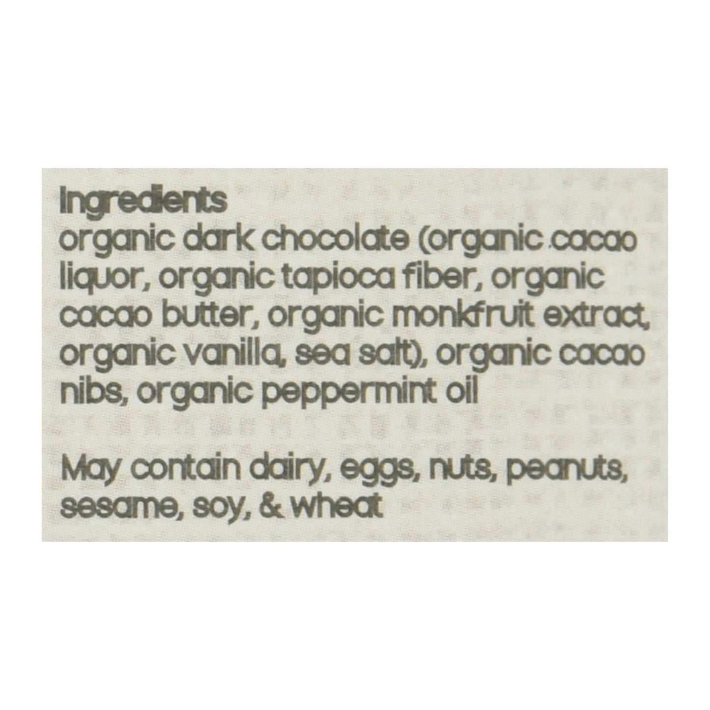 Brooklyn Born Chocolate - Keto Energy Bar - Mint Caco - Case of 12 - 2.1 Oz