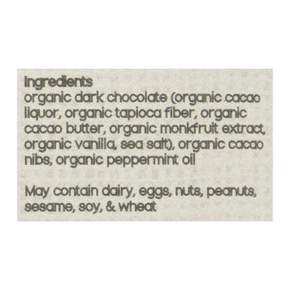 Brooklyn Born Chocolate - Keto Energy Bar - Mint Caco - Case of 12 - 2.1 Oz