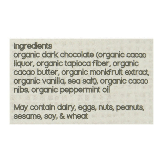 Brooklyn Born Chocolate - Keto Energy Bar - Mint Caco - Case of 12 - 2.1 Oz