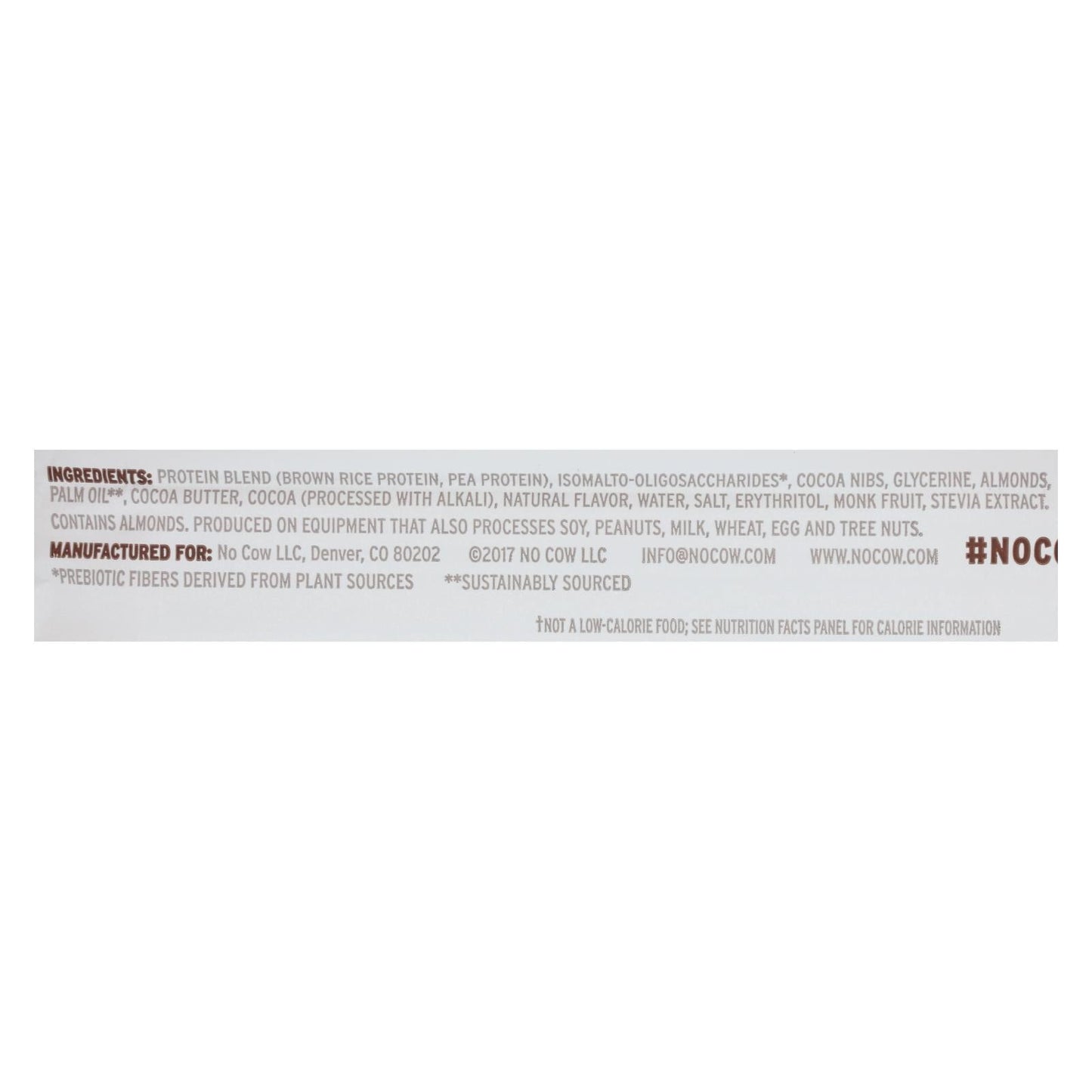 D's Natural No Cow Bar - Chocolate Fudge Brownie - 2.12 Oz Pack of 12