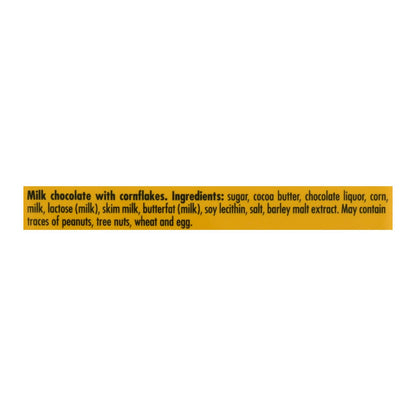 Ritter Sport Milk Chocolate Corn Flakes Bars - 3.5 Oz Each - Pack of 10
