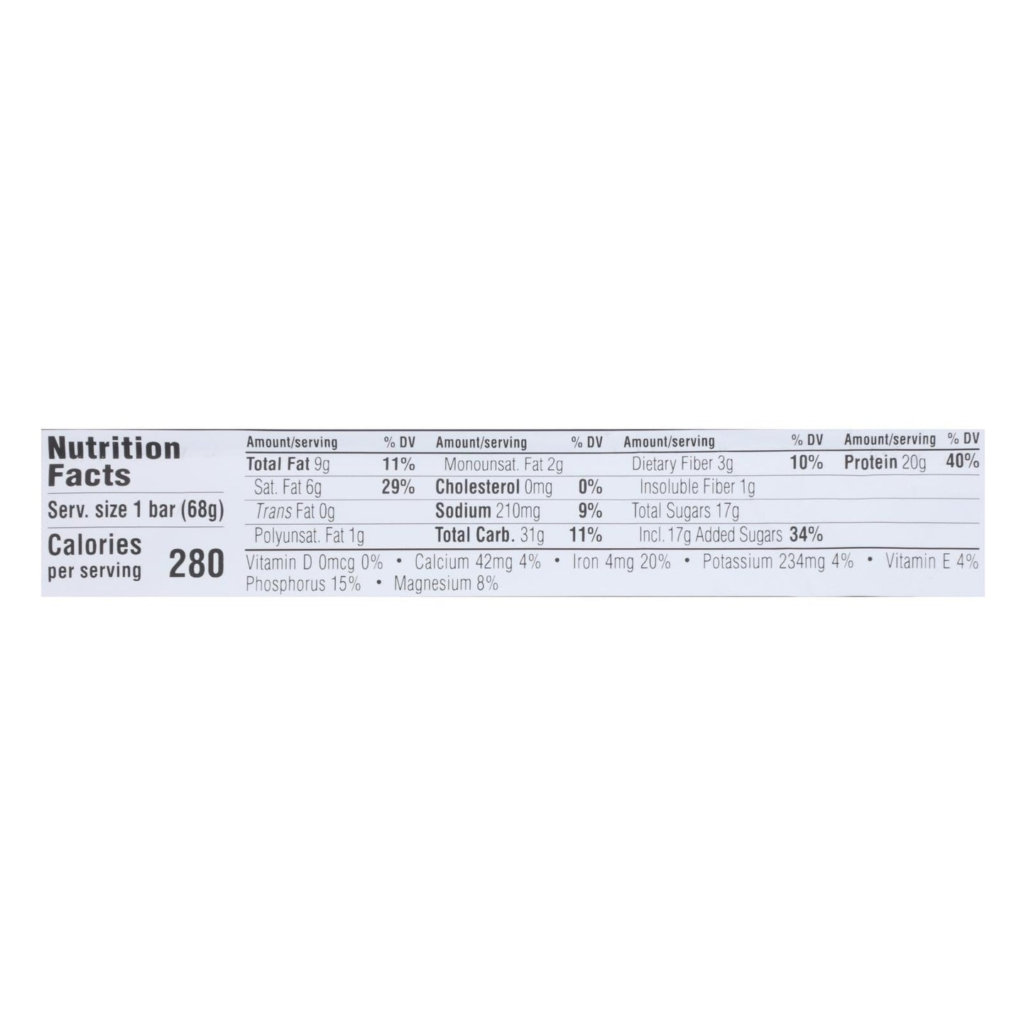 Clif Builder's Protein Bar, Chocolate Chip, 2.4 oz, Pack of 12