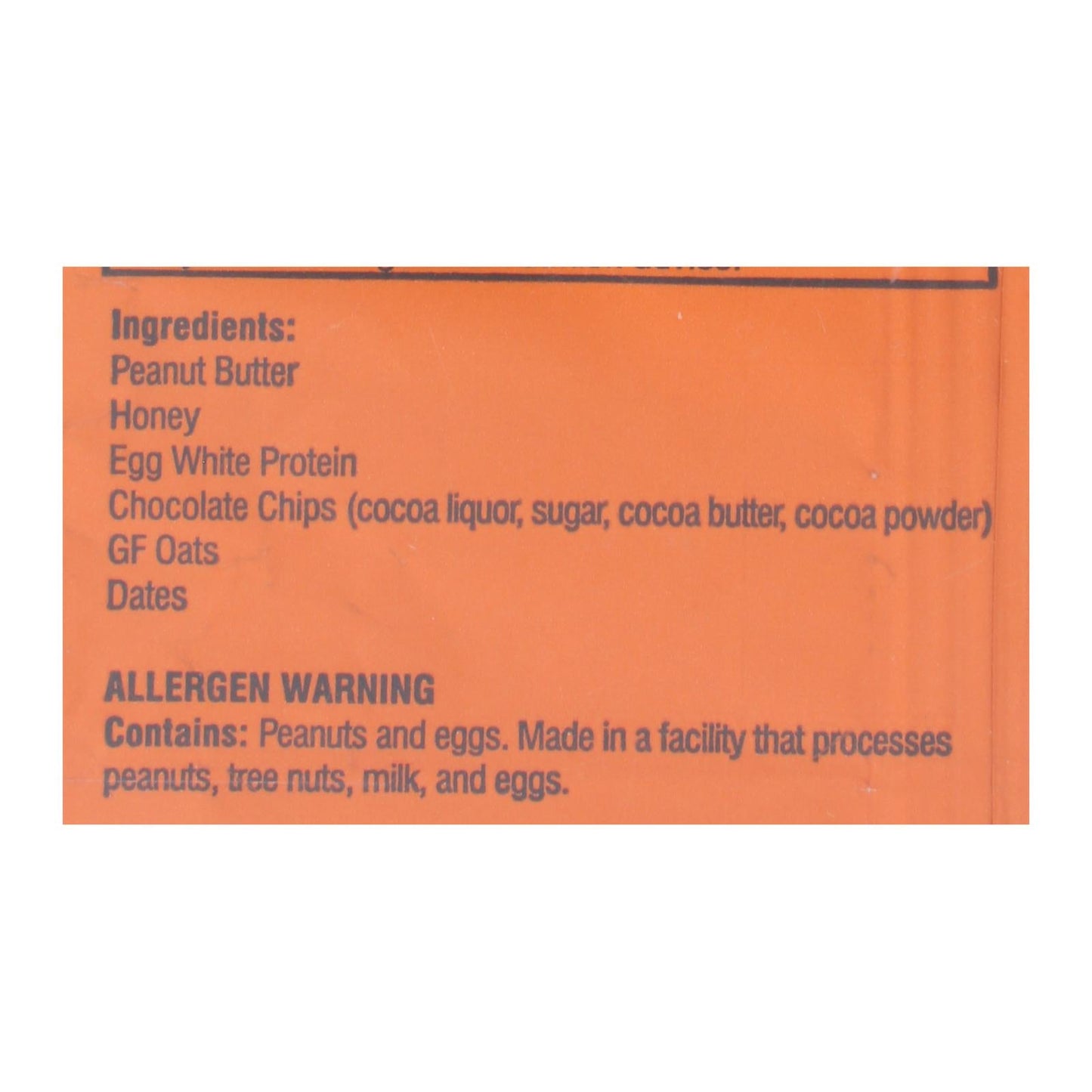 Kize Concepts Energy Bar, Raw Peanut Butter Chocolate Chip, 1.5 Oz., Case of 10