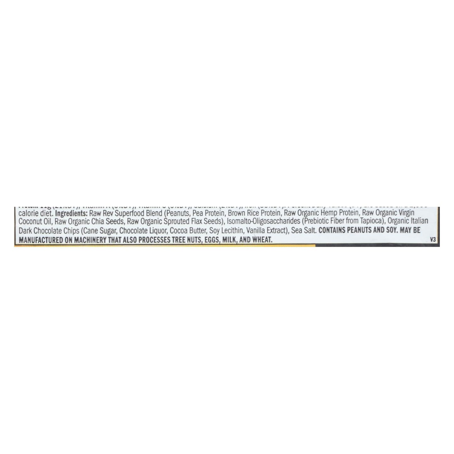 Raw Revolution Glo Bar - Peanut Butter Dark Chocolate & Sea Salt - 1.6 oz - 12 Pack