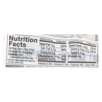 Bobo's Oat Bar, Chocolate Almond Butter Filled, 2.5 oz, Case of 12
