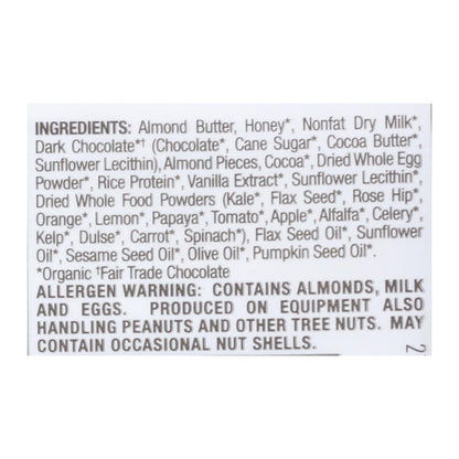 Perfect Bar Dark Chocolate Almond - Case of 8 - 2.2 oz. Each