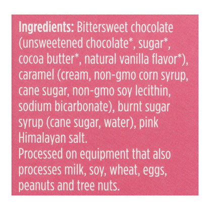 Vosges Haut-Chocolat Burnt Caramel Bar, 72% Cocoa, Pink Salt, 3 Oz., Case of 12