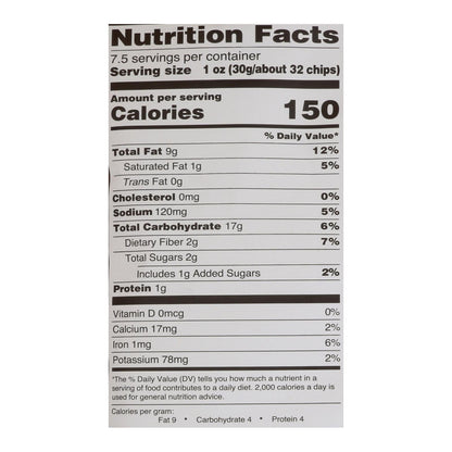 R. W. Garcia Organic Bar-B-Q Corn Chips - 7.5 oz Pack (Case of 12)