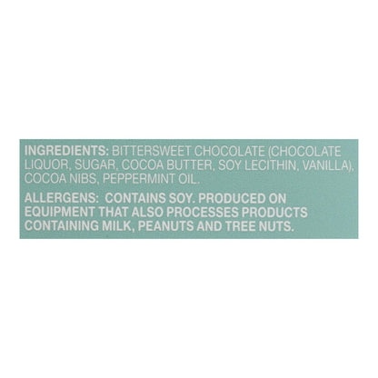 Endangered Species Chocolate Dark Chocolate Bar with Peppermint Crunch - 3oz, Case of 12