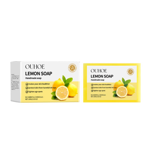 OUHOE Herbal Lemon Bath Soap Gently Cleanses Smooth Body And Skin With Refreshing Oil-Controlling Cleansing Soap