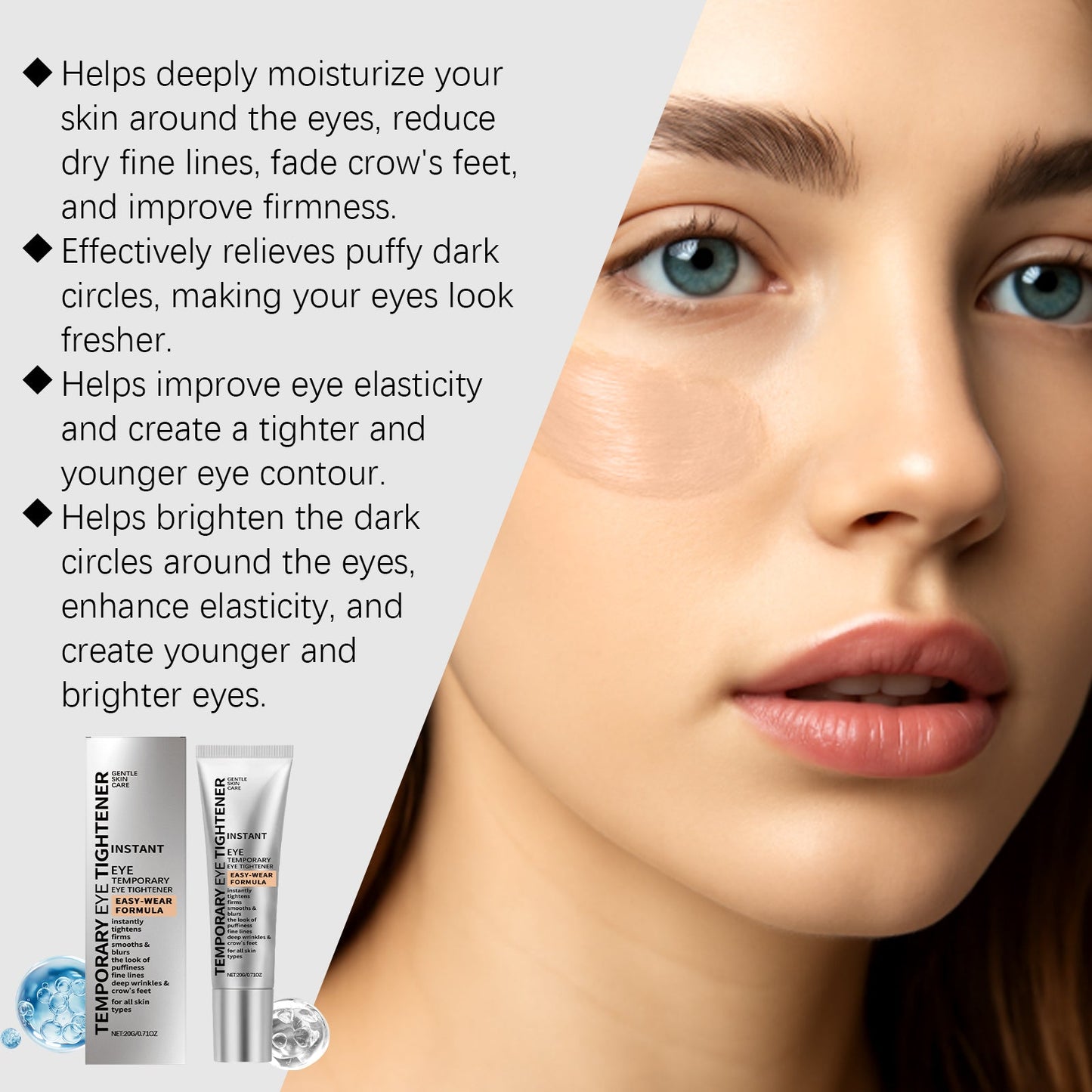AMZ This Moisturizing Eye Cream Gently Nourishes And Hydrates The Skin Around The Eyes, Making It Tender And Elastic. It Is A Daily Eye Care Cream For Massage