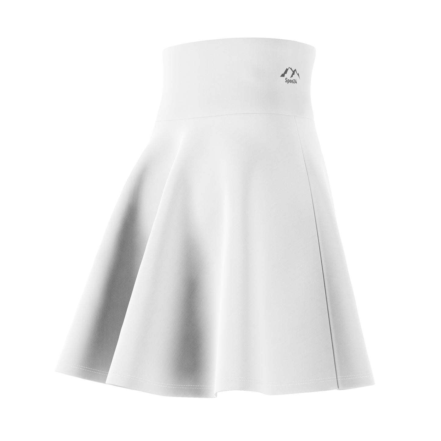 SK-084WT-24  Women's Sport Casual Wear Skater Skirt White