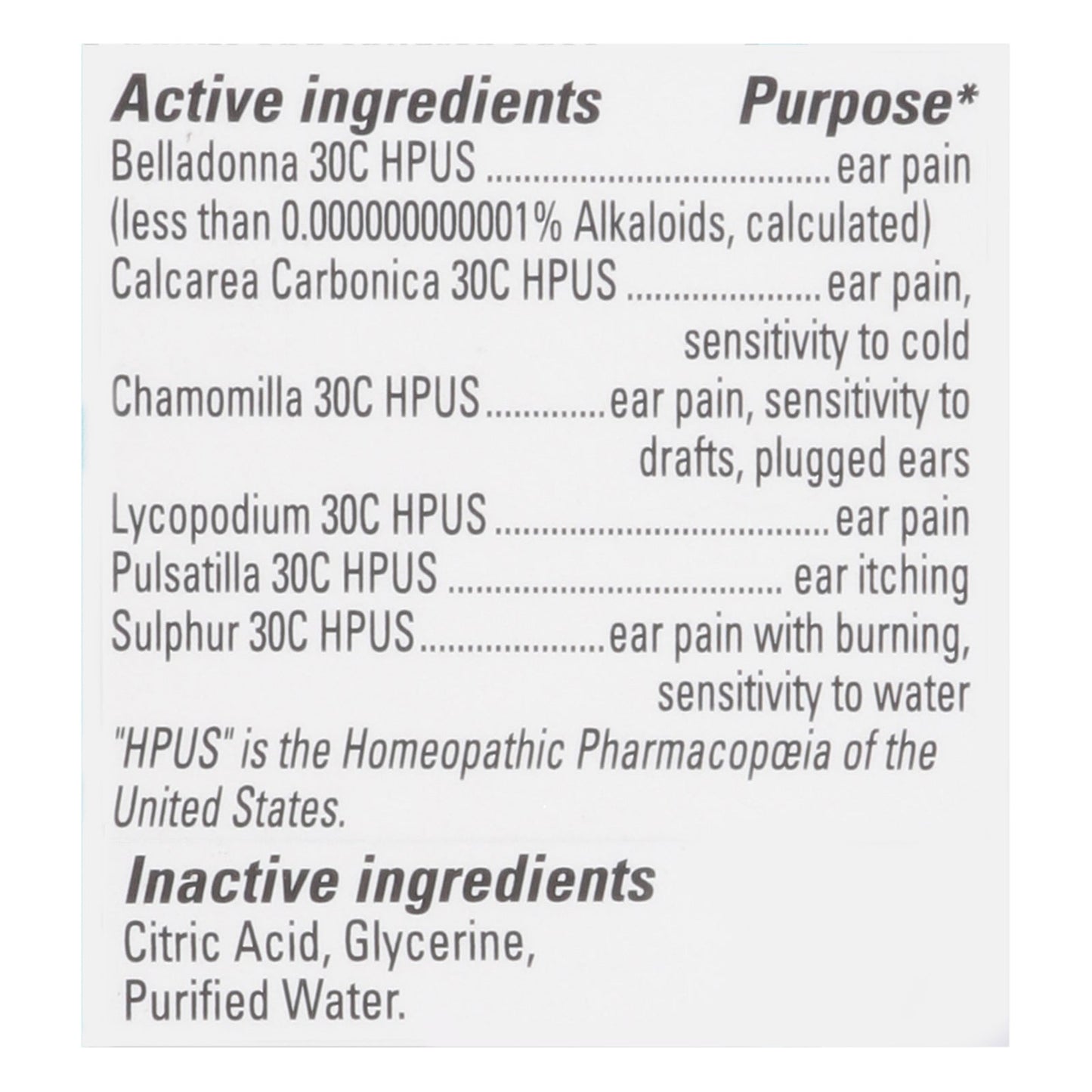 Hyland's Earache Drops: Relieves Ear Pain Naturally, 0.33 Fl. Oz.