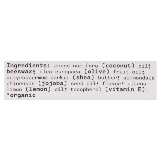 Kind Lips Lip Balm Organic Vanilla Lemon - 12 Count (0.15 Ounce Each) - Case of 12