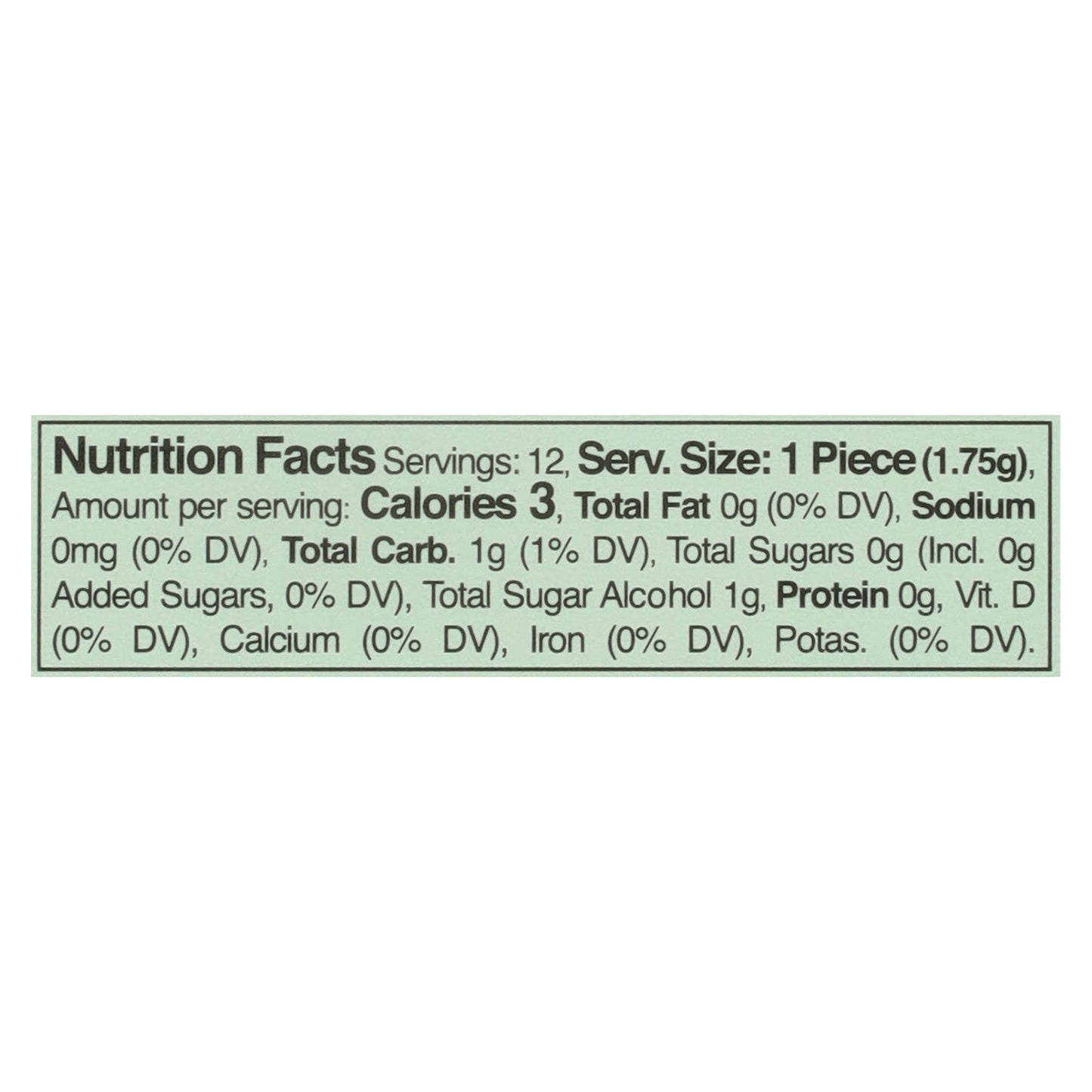 Refresh Garden Mint Gum - 144 Count