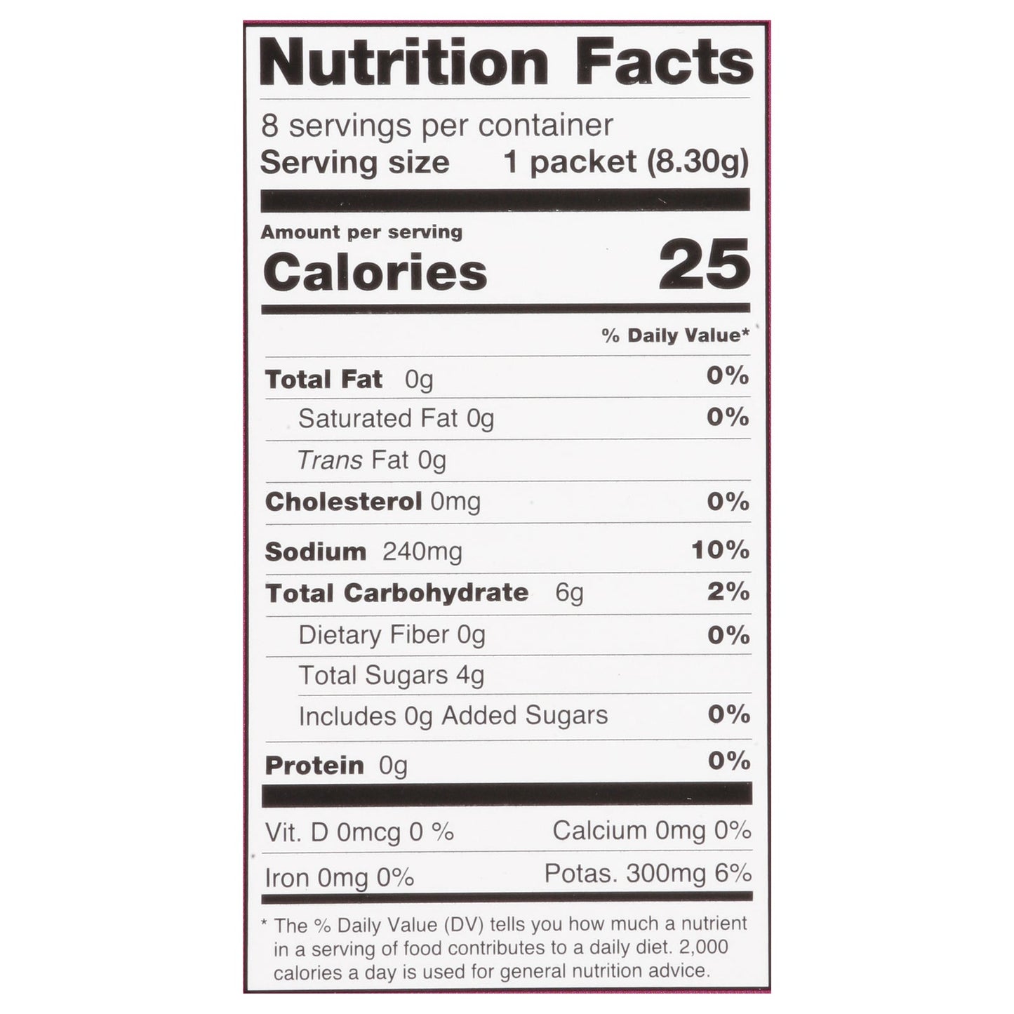 Cure Hydration Berry Pomegranate Hydration Drink Mix - 8 Pack - 0.29 Oz