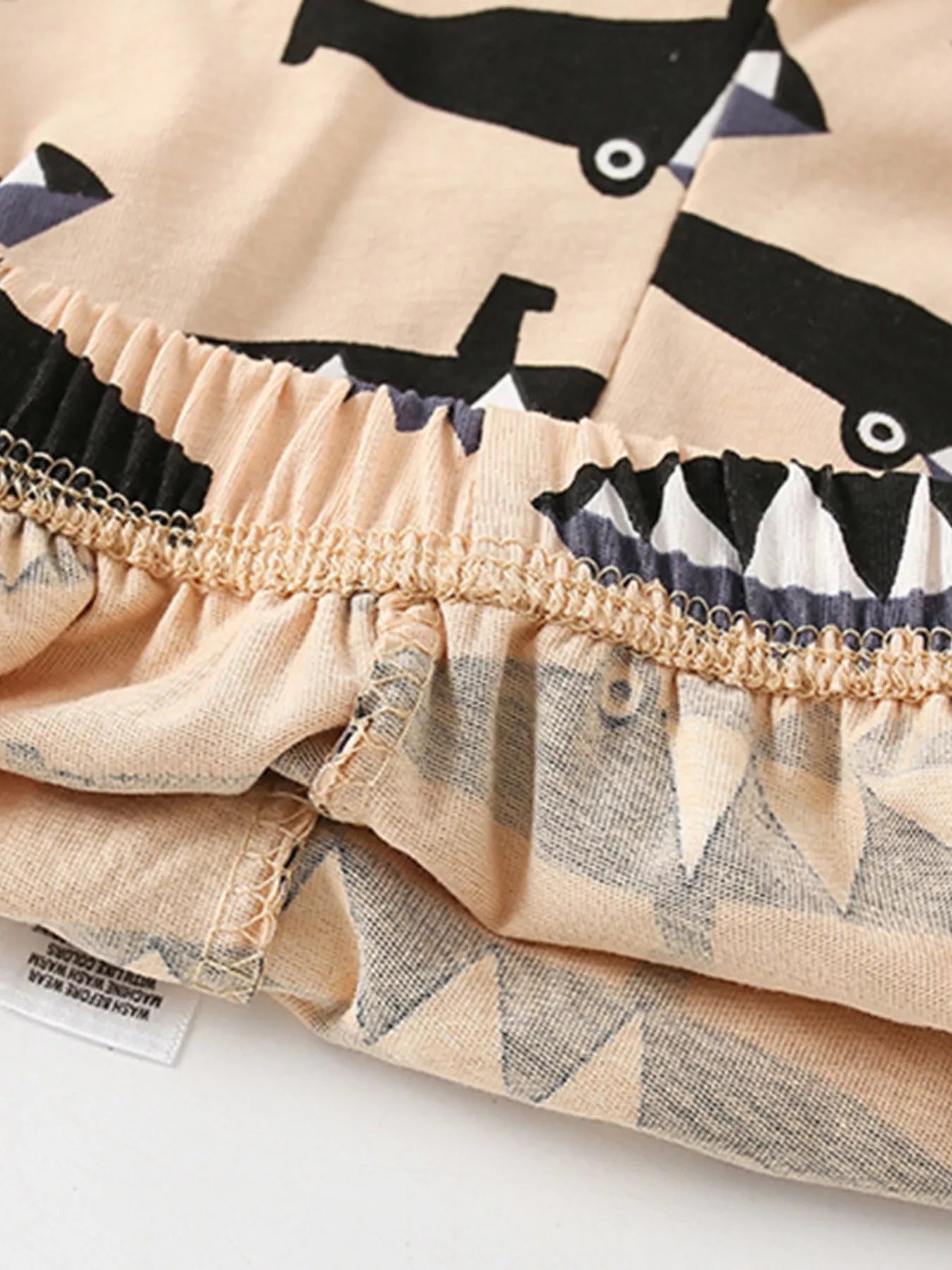 Children's Crocodile Print Short Sleeve Tee and Shorts Set