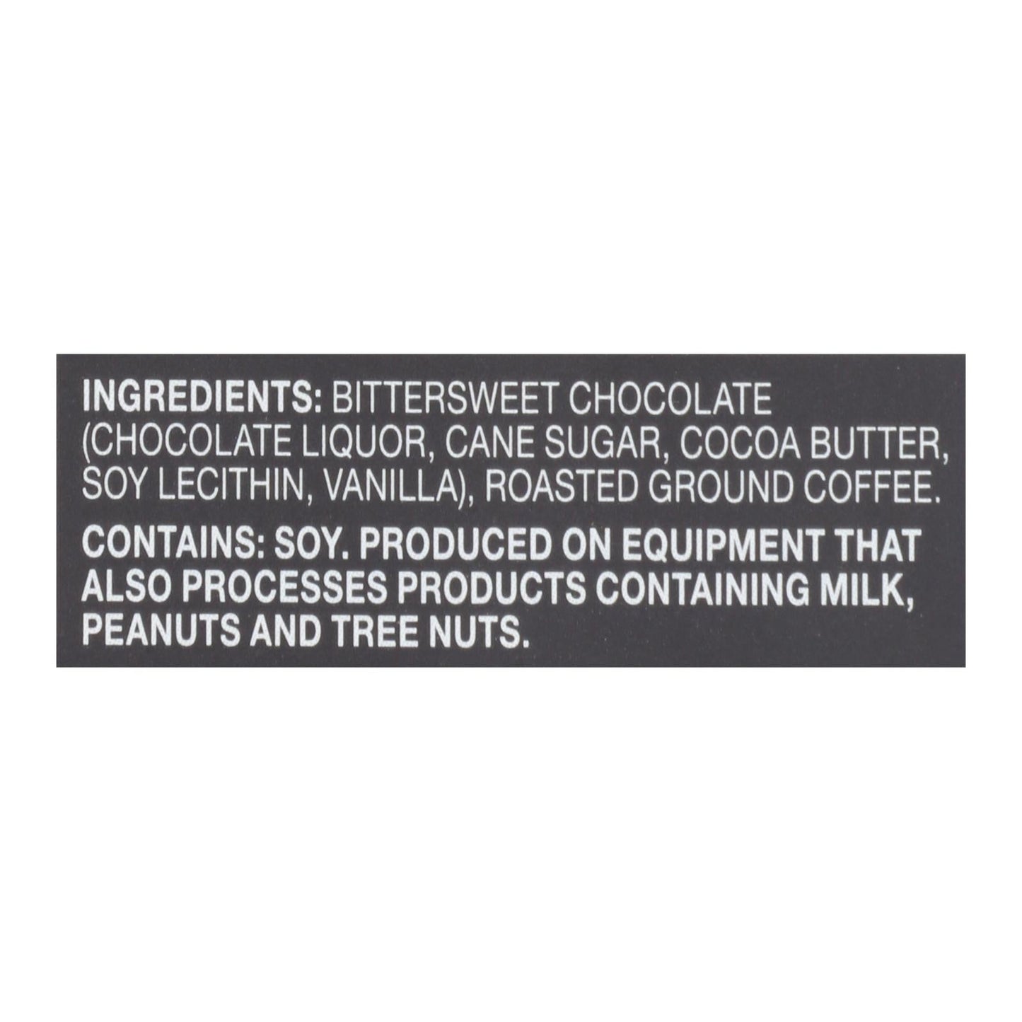 Endangered Species Natural Chocolate Bars - 72% Dark Chocolate with Espresso Beans - 3 Oz Bars - Case of 12