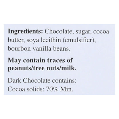Lindt Dark Chocolate Bar, 70% Cocoa, Smooth Taste - 3.5 Oz Bars - Case of 12
