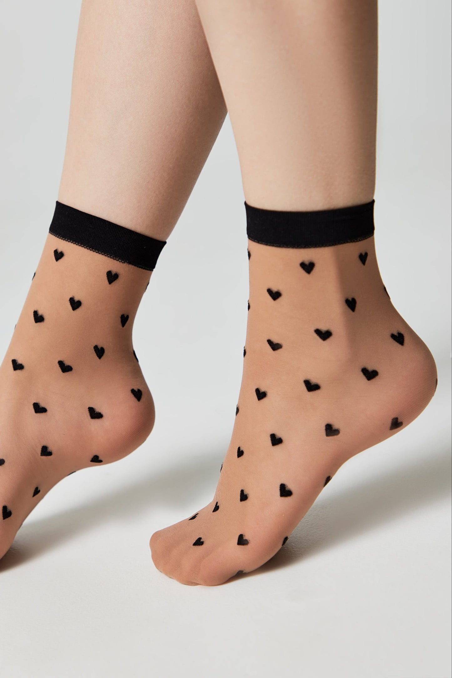 Socks Conte Fantasy - Hearts Pattern