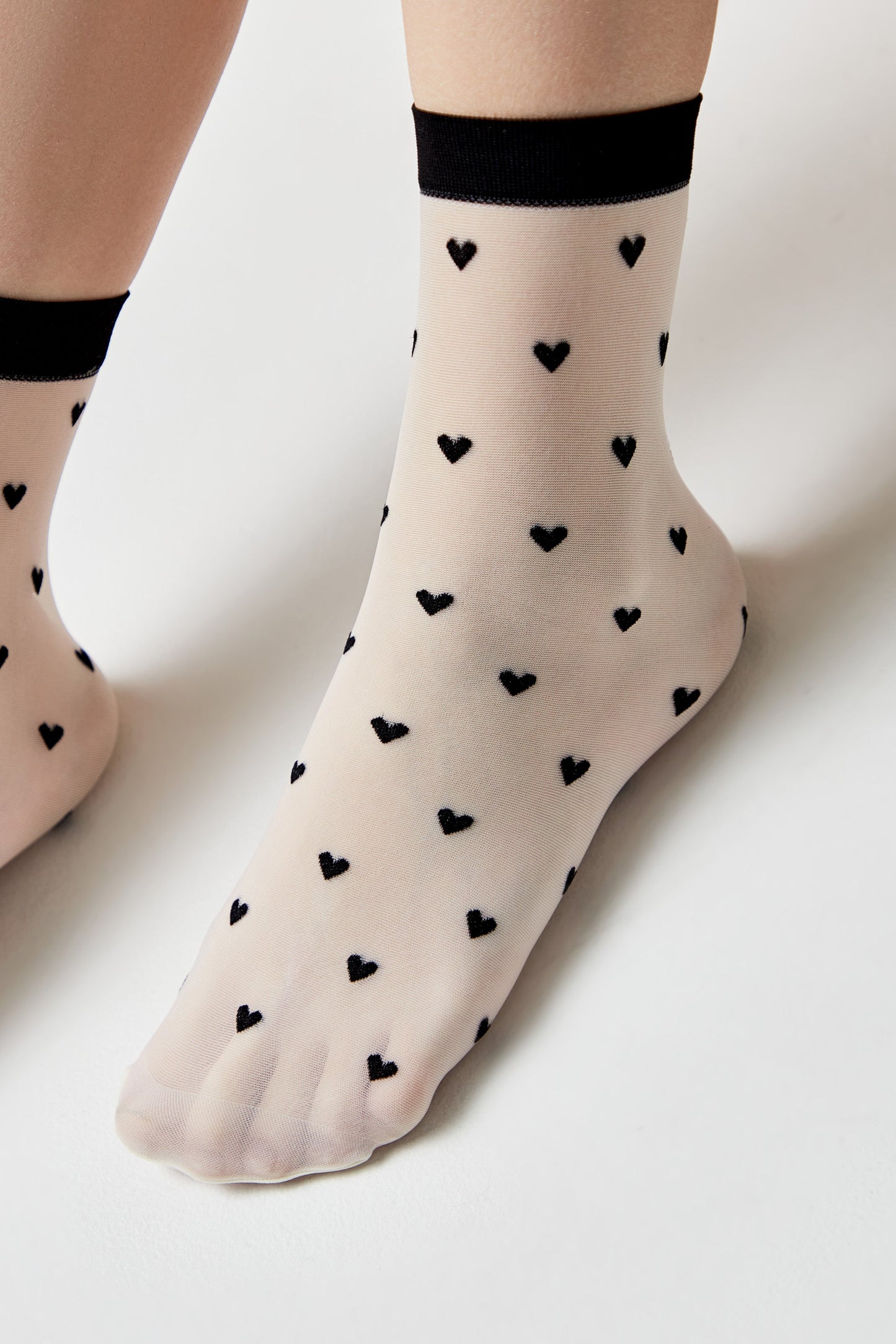 Socks Conte Fantasy - Hearts Pattern