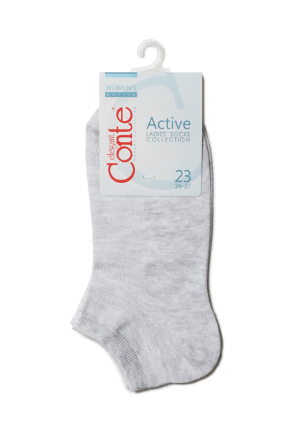Cotton Ankle Socks Conte Active - Mesh Pattern 484