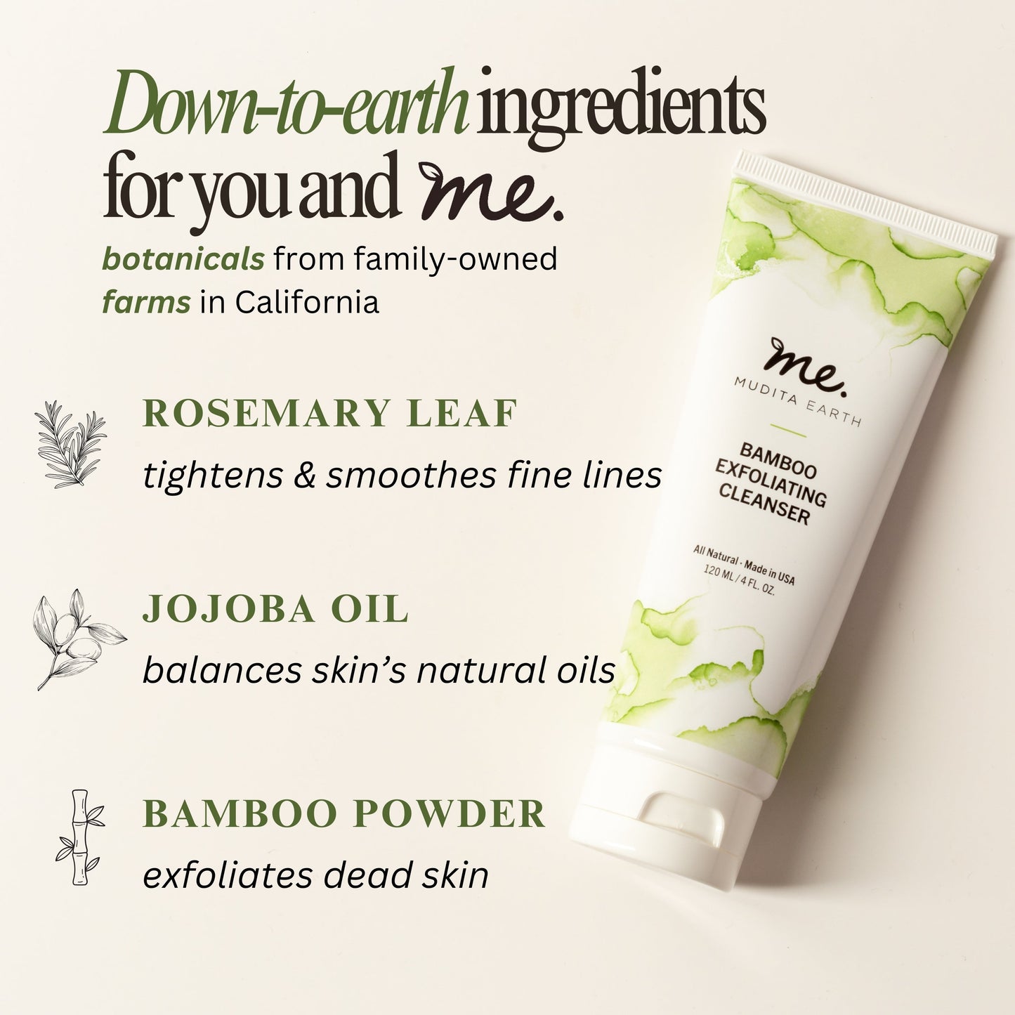 Bamboo Microdermabrasion Exfoliating Cleanser