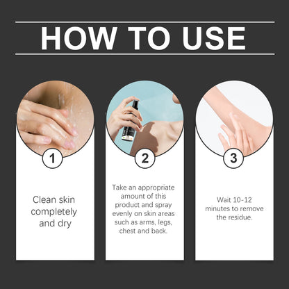 West&Month Cleansing Spray, Refreshing And Gentle Cleansing And Smoothing Body And Skin Spray All Over Armpit Hair Arms
