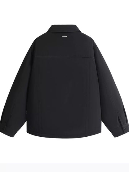 Men's Plus Size Casual Snap-Down Lightweight Jacket