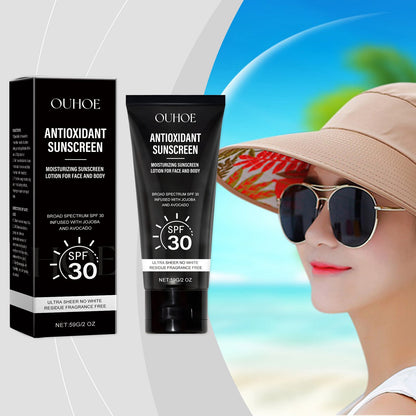 OUHOE Face And Body Protection Cream, Lightweight Formula Double Protection Moisturizing Moisturizing Summer Outdoor Protection Cream Loss