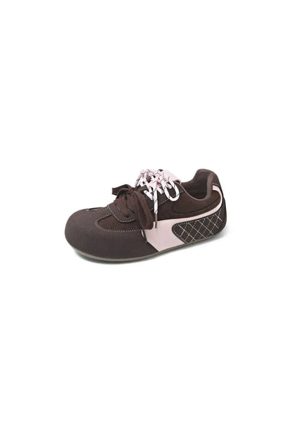 Contrast Flat Sneakers