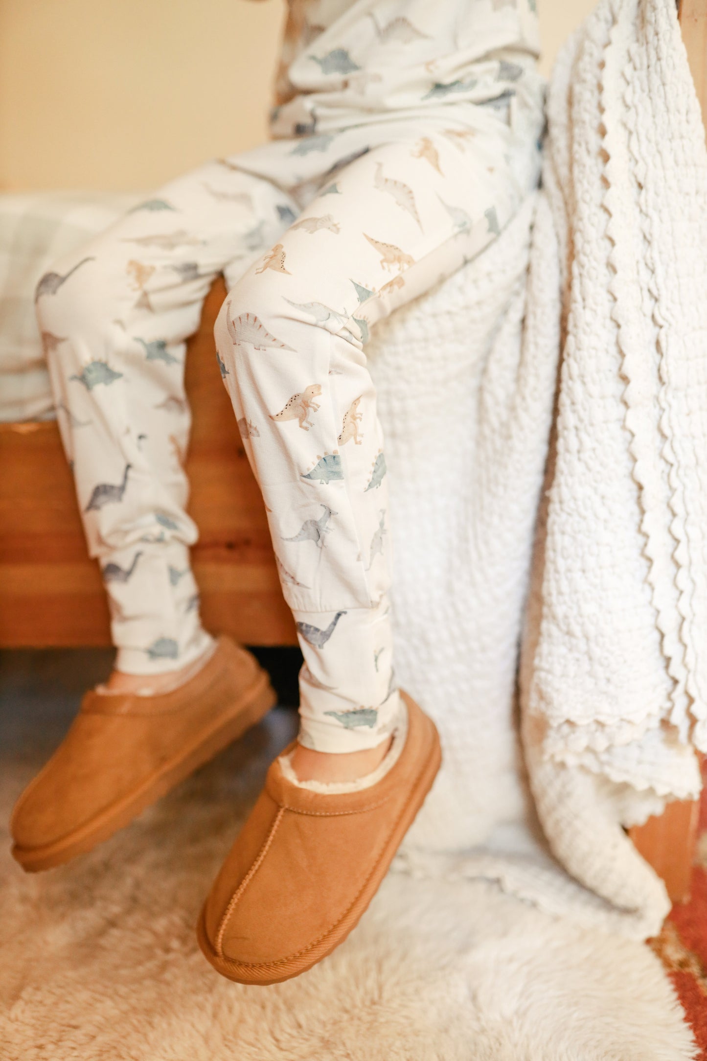 Snugglesaurus 2pc Henley Bamboo Pajamas