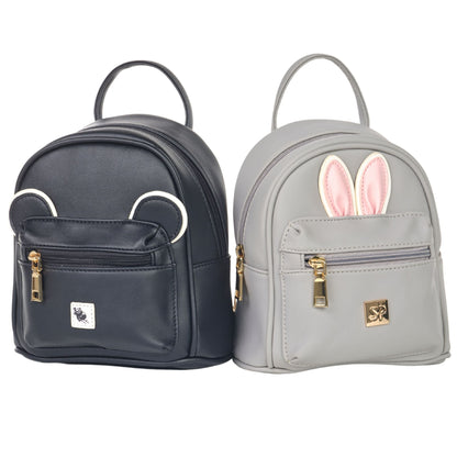 The Sleepy Panda Buddy - Vegan Leather Ultra-Mini Backpack