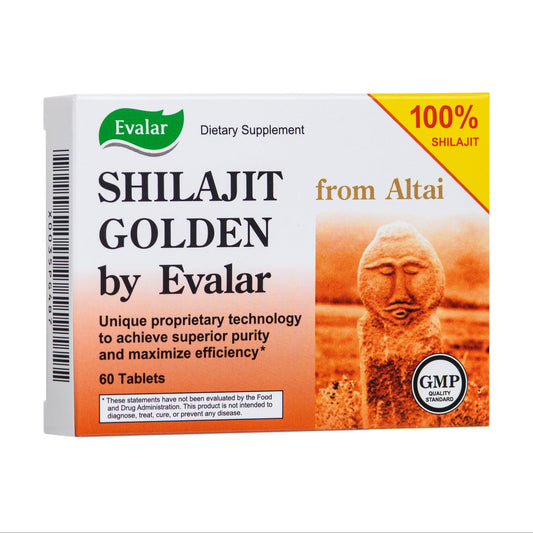 Evalar Shilajit Gold Mumijo Resin – 60 Capsules | Pure Altai Mumiyo