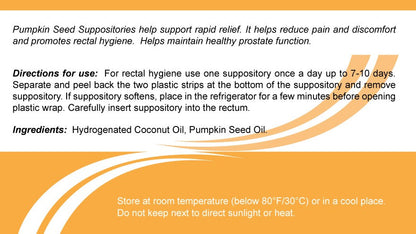 PhytoLab Pumpkin Seed Oil Suppositories For Rectal Hygiene 10 suppositories