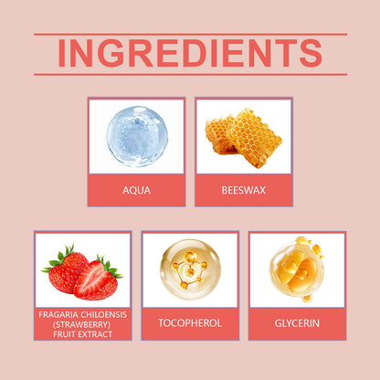 Hoygi Strawberry Lip Mask, Lighten Lip Lines And Gently Moisturize Lips, Remove Dead Skin And Moisturize Lips