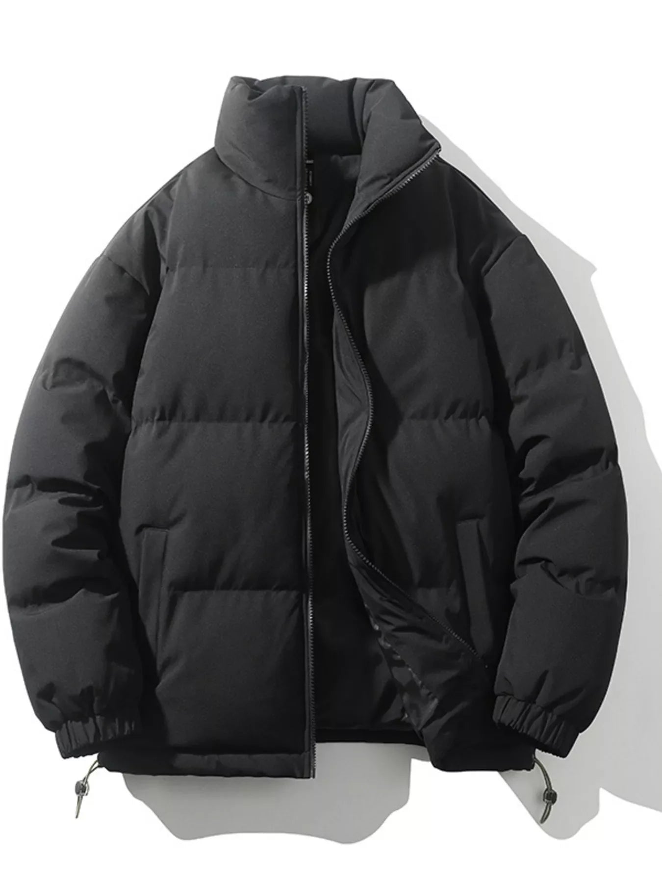 Men's Full Size Padded Zip Up Puffer Jacket Plus Size