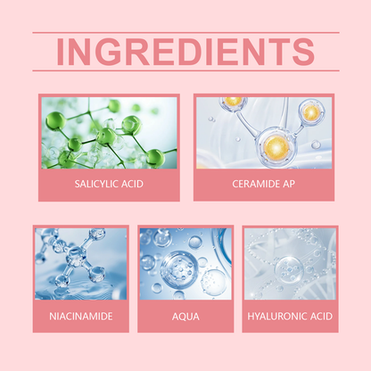 OUHOE Salicylic Acid Foam Cleanser Gentle Moisturizing Oil Control Facial Skin Cleansing Delicate Pore Cleanser