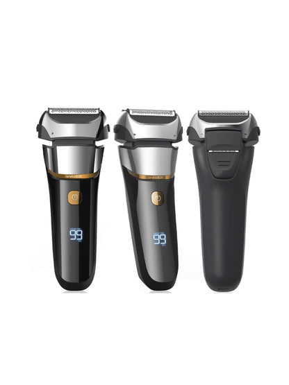 Rechargeable Electric Shaver with LED Display