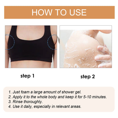 EELHOE Ginger Lymphatic Body Shaping Body Wash, Cleans And Relieves Lymphatic Swelling, Slimming And Firming Skin