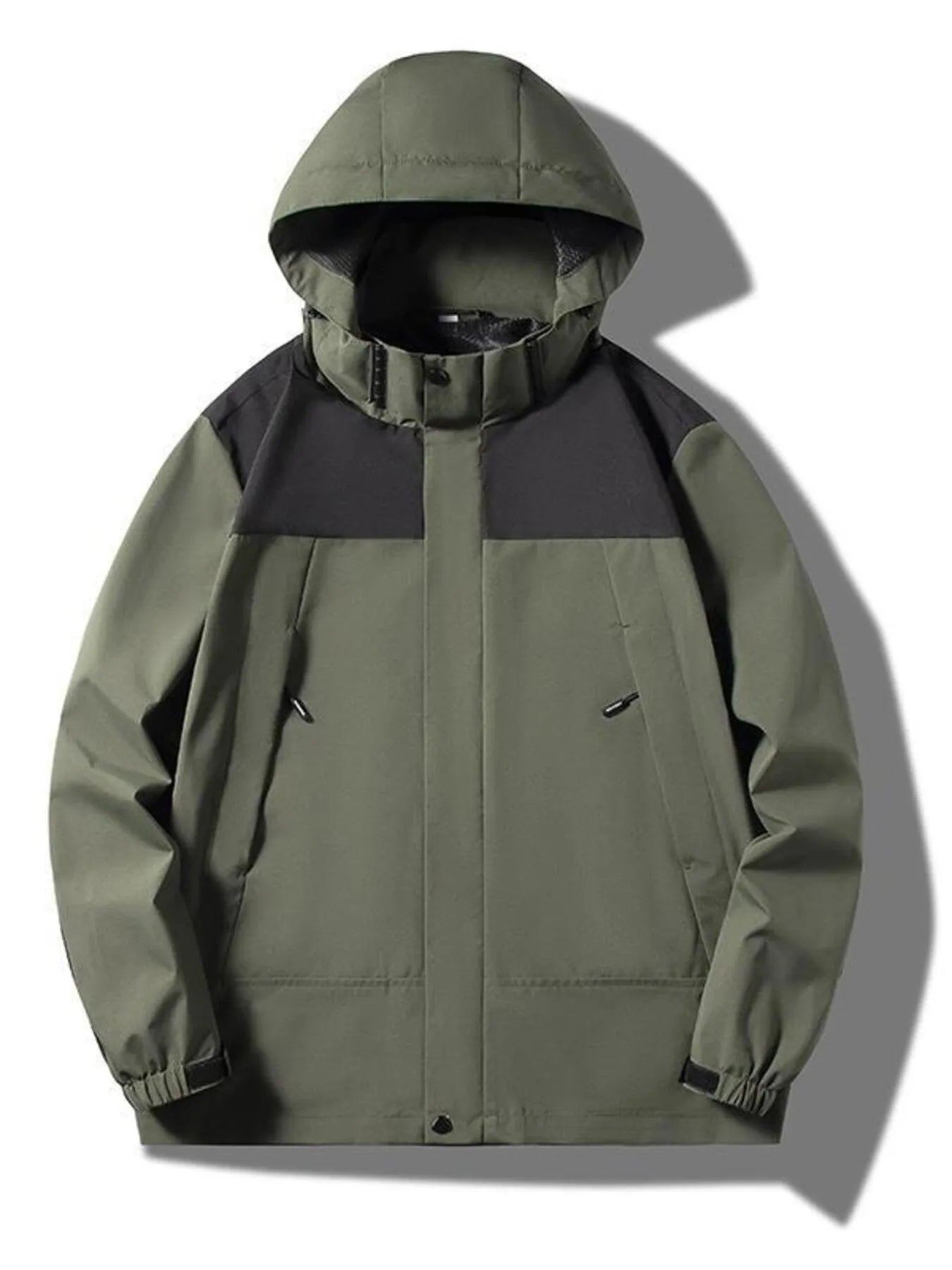 Men's Plus Size Casual Lightweight Hooded Jacket