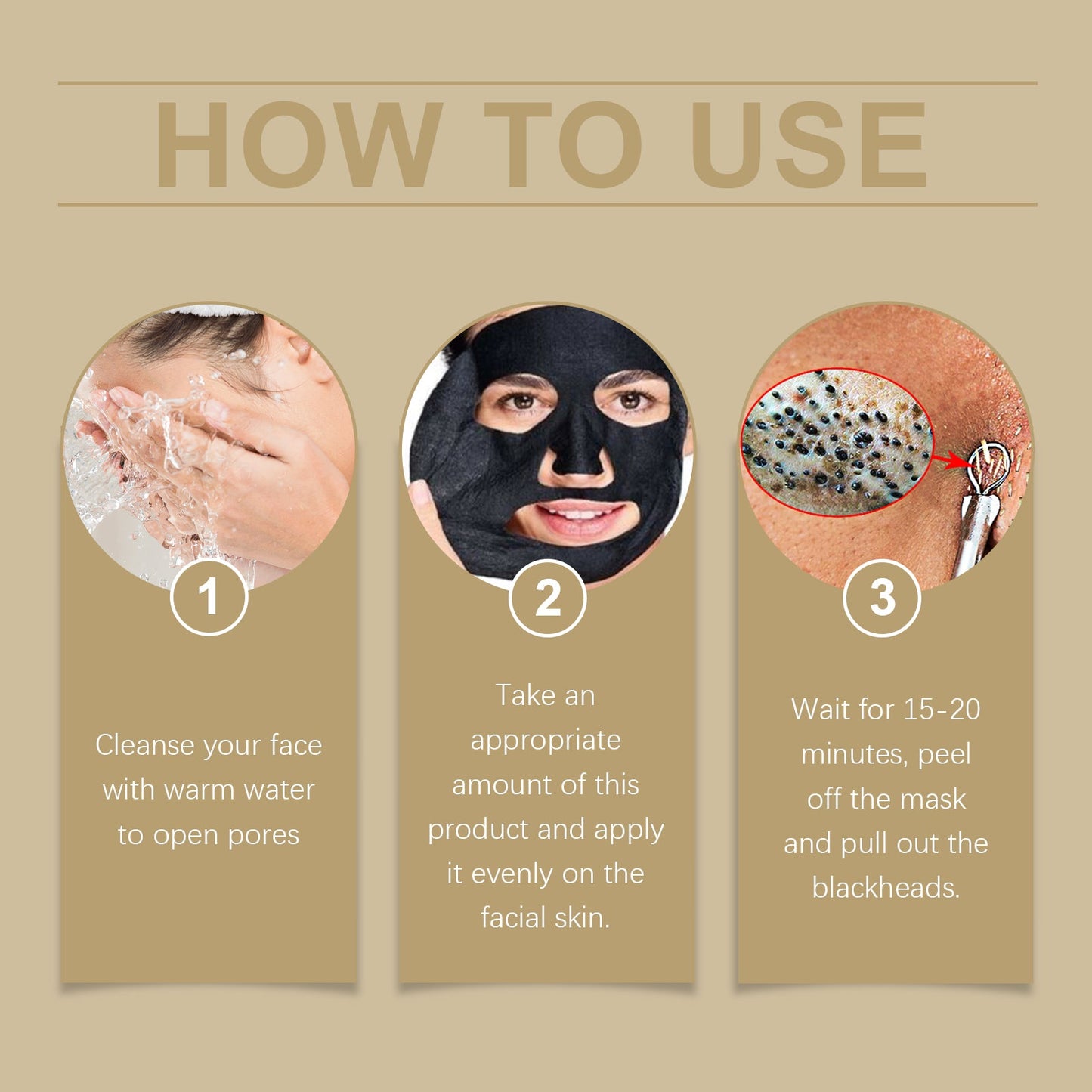 Hoygi Pore Blackhead Peel Mask Blackhead Clean And Hydrating Delicate Pore Gentle Facial Cleansing Mask