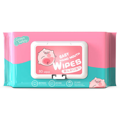 Wet Wipes For Newborn Infants 80 Drawstring Cover