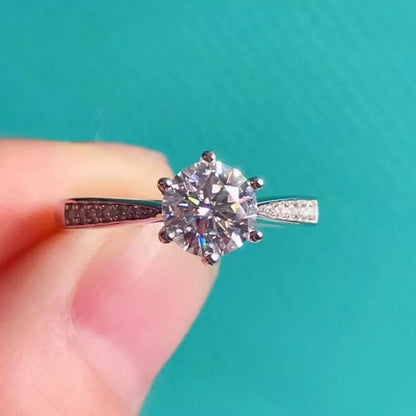 3 Carat Moissanite 925 Sterling Silver Ring
