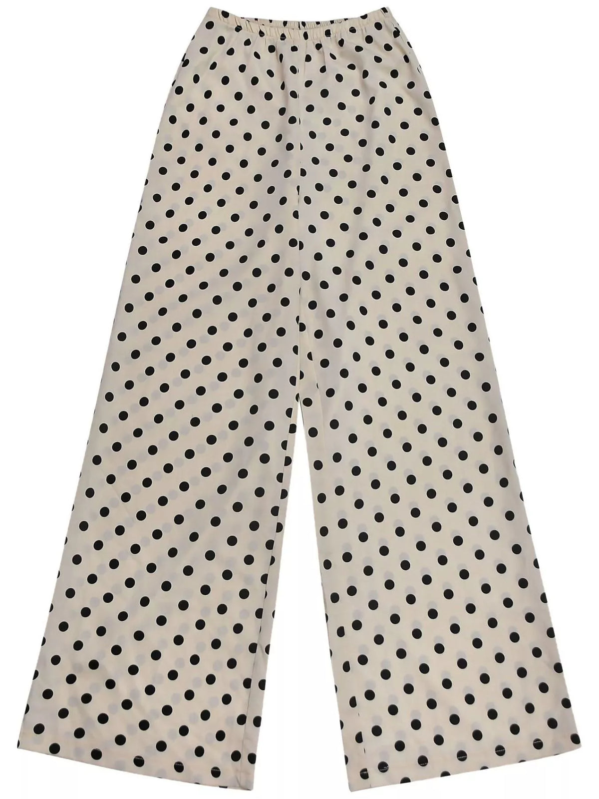 Polka Dot Halter Neck Cami and Fringe Trim Pants Set