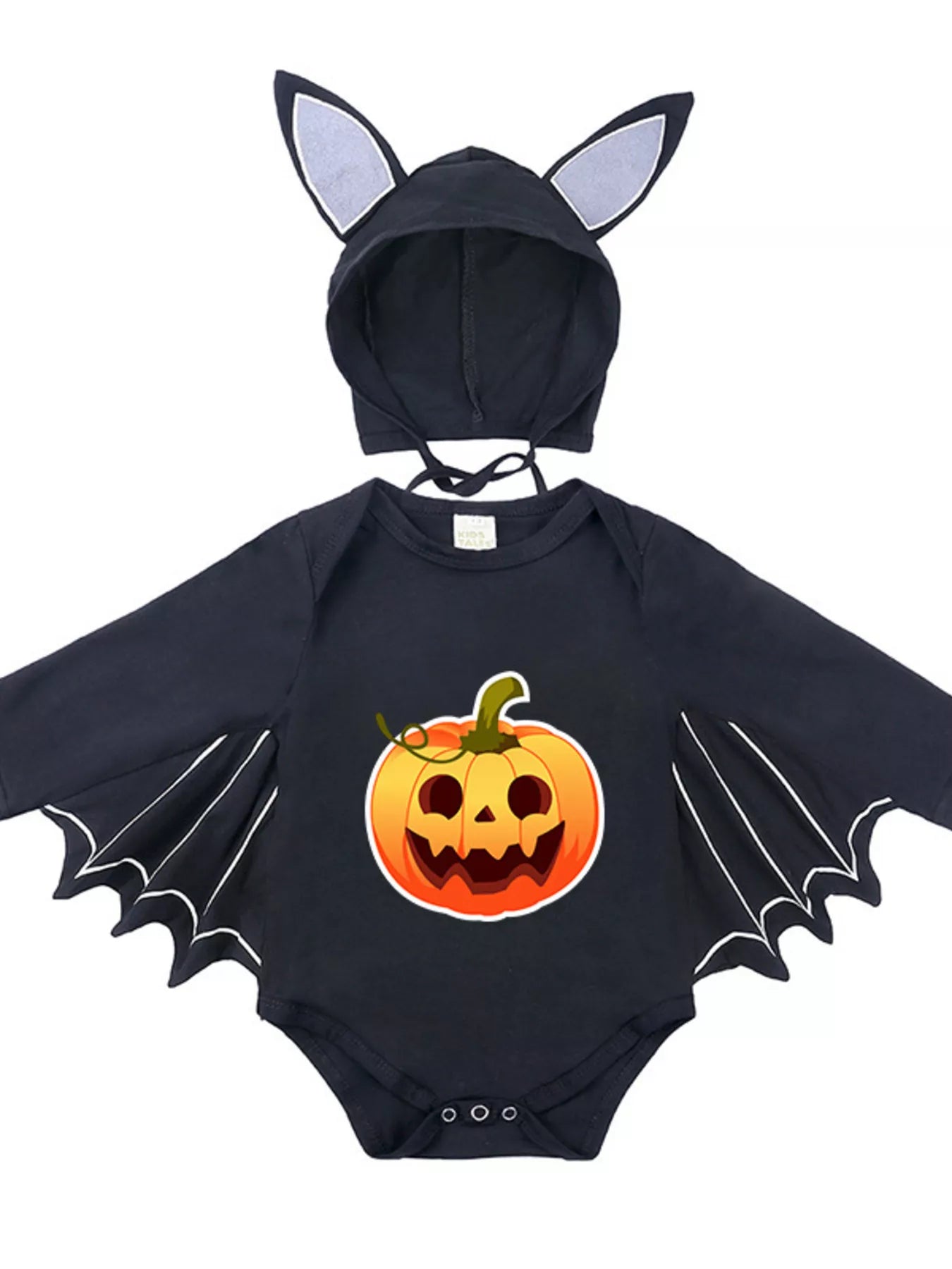 Children's Halloween Bat Bodysuit & Hat Costume Set