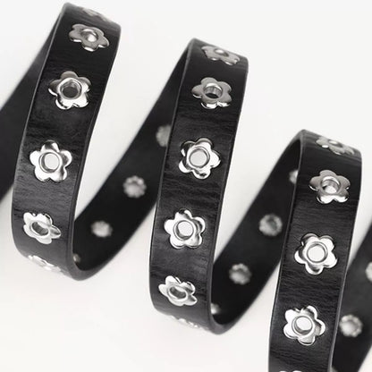 Floral-Embellished Belt