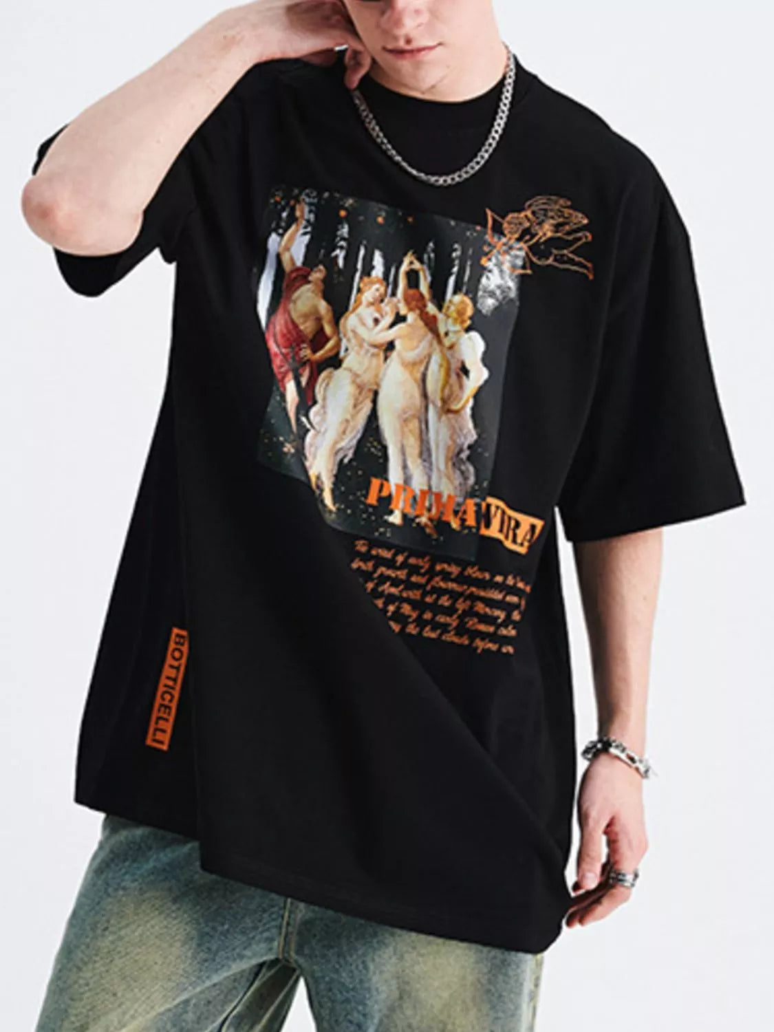 Men's Graphic Round Neck T-Shirt
