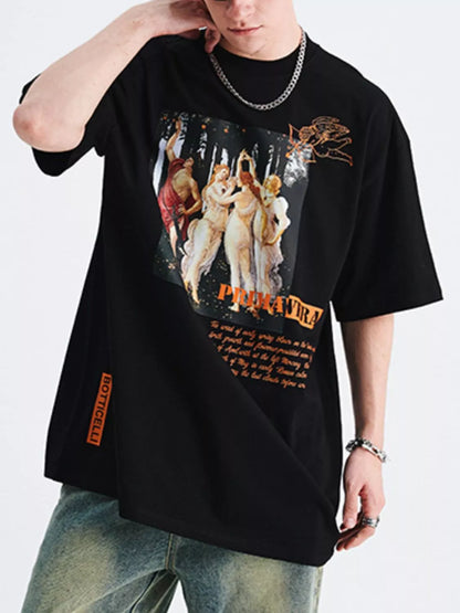 Men's Graphic Round Neck T-Shirt